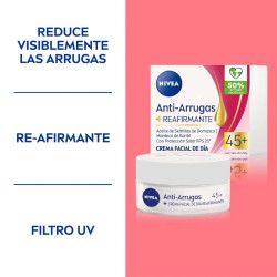 Nivea Crema Anti-Arrugas Reafirmante Dia 45+ 50g.