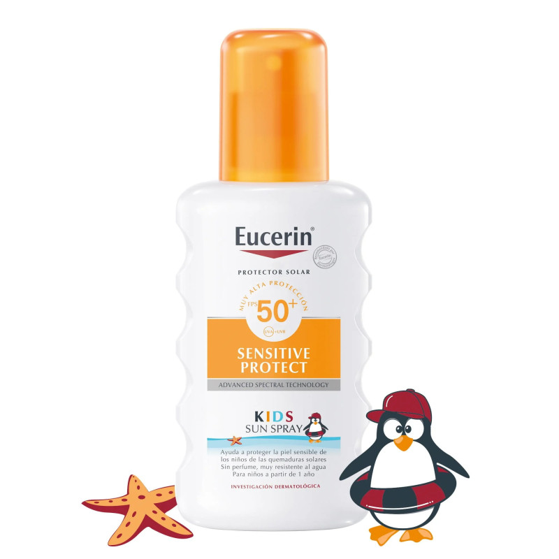 Eucerin Protector Solar 50 Fps Sensitive Protect Kids Spray Corporal 200ml.