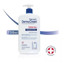 Simond´s Dermo Cream Hidratación Urea 10% Piel Seca 750ml.