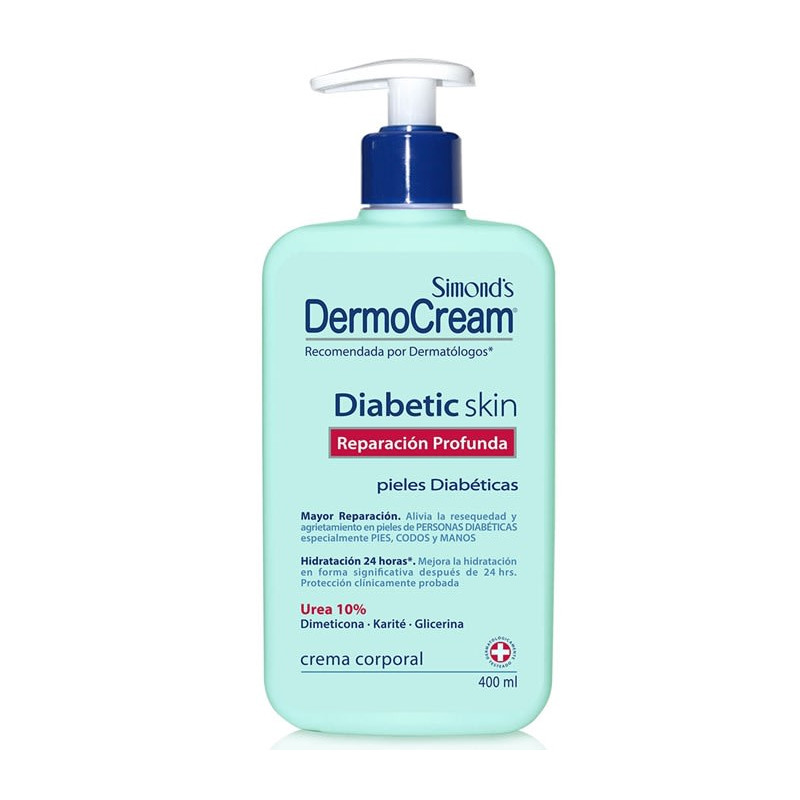 Simond´s Dermo Cream Diabetic Skin Urea 10% 400ml.