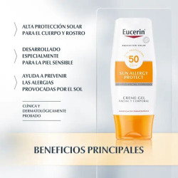 EUCERIN SUN CREMA GEL ALERGIAS SOLARES SPF50 150ML