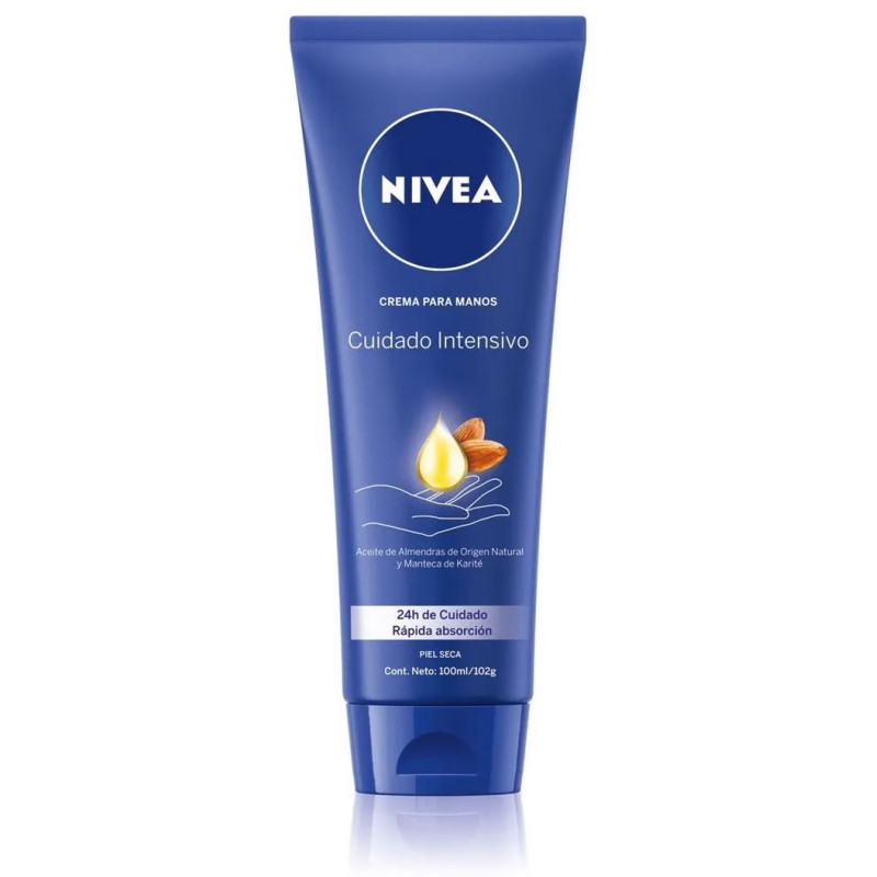 Nivea Crema De Manos Cuidado Intensivo 24h. 100ml.