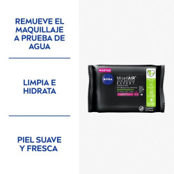 Toallitas Nivea MCLLR EXPERT MAKE UP 20 Pcs