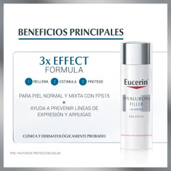 Eucerin Anti edad  Hyaluron Filler dia piel normal Mixta 50ml