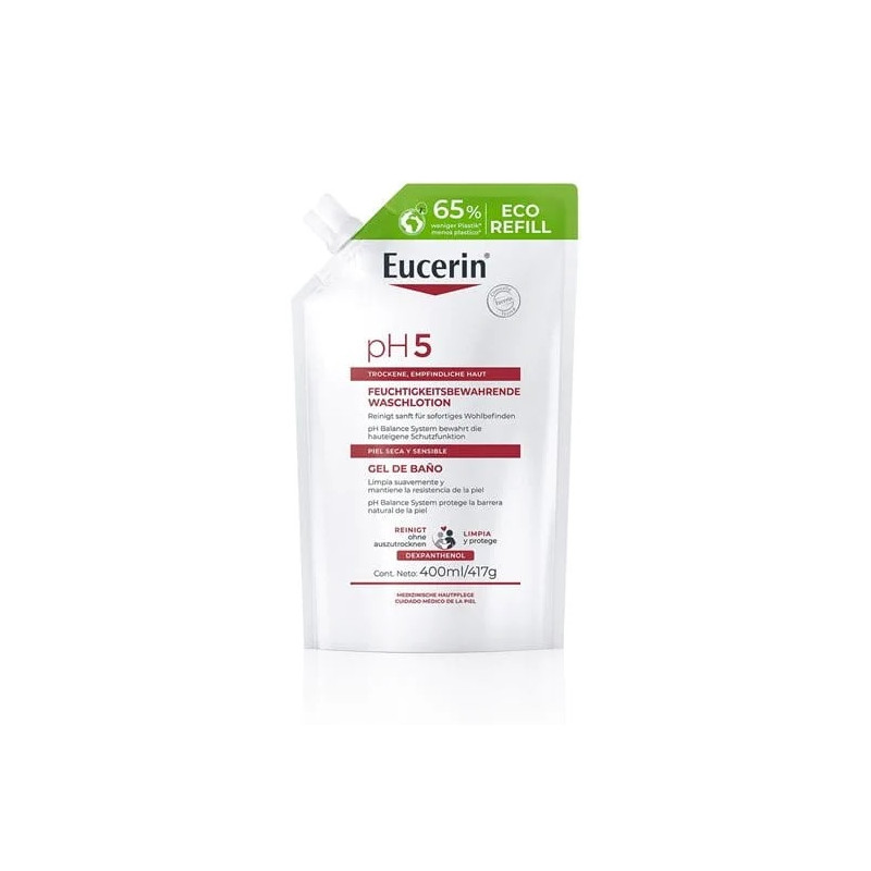 Eucerin Ph5 Gel De Baño Eco Refill 400ml.