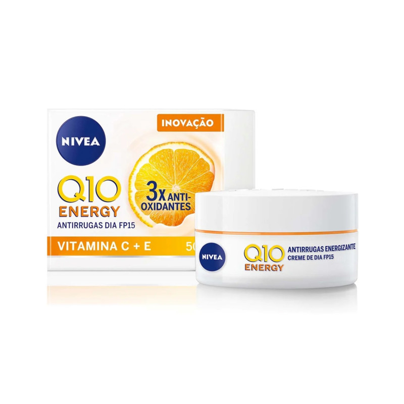 Nivea Q10 Crema Anti-Arrugas Vit.C+E 15 Fps Dia 50g.