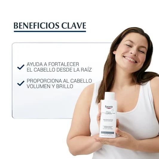 Eucerin Dermocapillar Shampoo Revitalizante Anticaida 250ml Eucerin Shampoo Revitalizante Shampoo - Imagen 3
