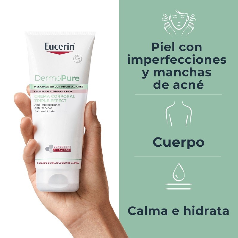 EUCERIN Crema Corporal DermoPure Clinical Oil Control 200ml Eucerin Dermopure Crema Corporal Dermopure Triple Efecto 200ml Crema - Imagen 3
